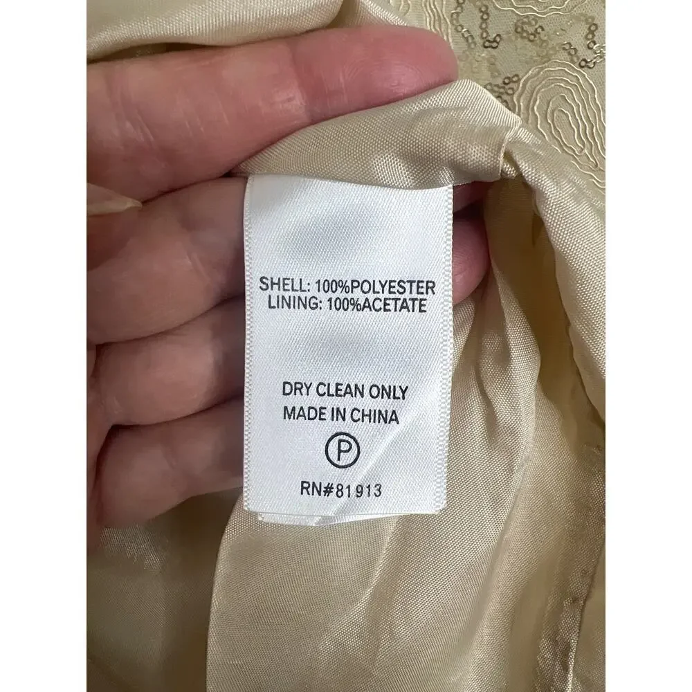 NWT Anthropologie Plenty by‎ Tracy Reese Sequin Overlap Mini Skirt in Gold SZ 14